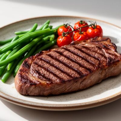 Bifteck de boeuf grillé au barbecue : analyse complète des calories et nutriments